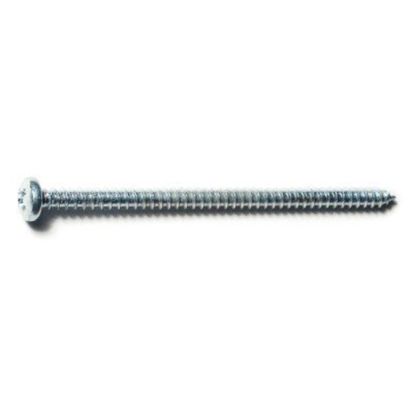Midwest Fastener Sheet Metal Screw, #6 x 2-1/2 in, Zinc Plated Steel Pan Head Phillips Drive, 100 PK 50854